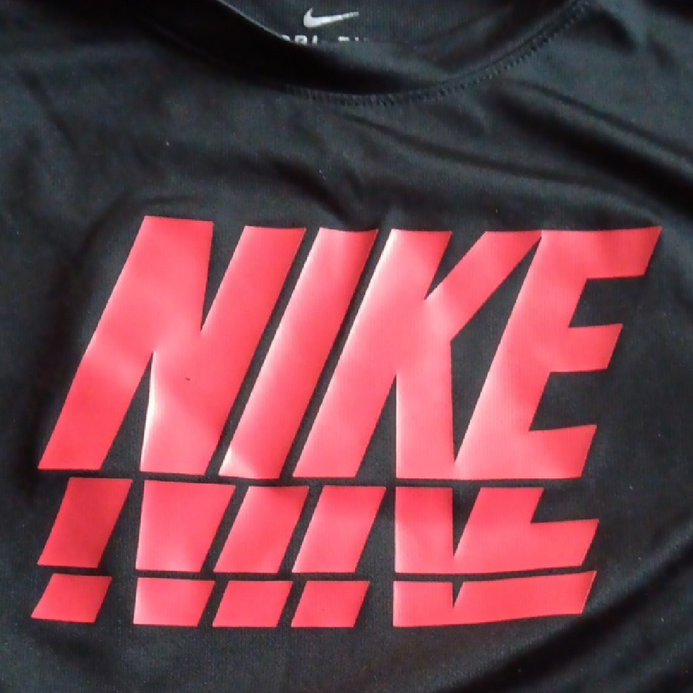 Nike Black and Red Graphic Tee